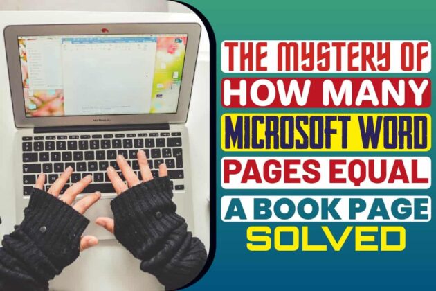 How Many Microsoft Word Pages Is A Book